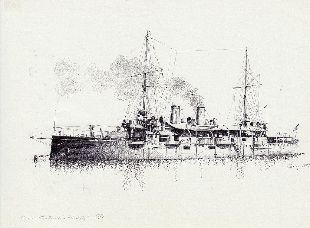 35-Kreuzer SMS 'Kaiserin Elisabeth' - 1888